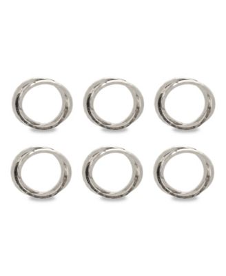 Intertwined Napkin Ring Set of 6