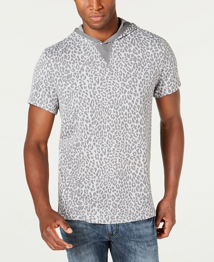 INC International Concepts INC Men's ShortSleeve Animal Print Hoodie