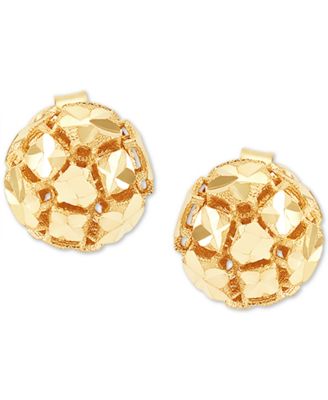 EFFY Collection - Hollow Bead Stud Earrings in 14k Gold