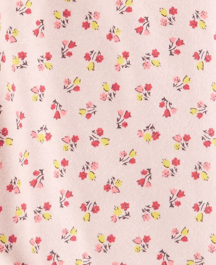 Carter's Baby Girls Floral-Print Cotton Jumpsuit - Macy's