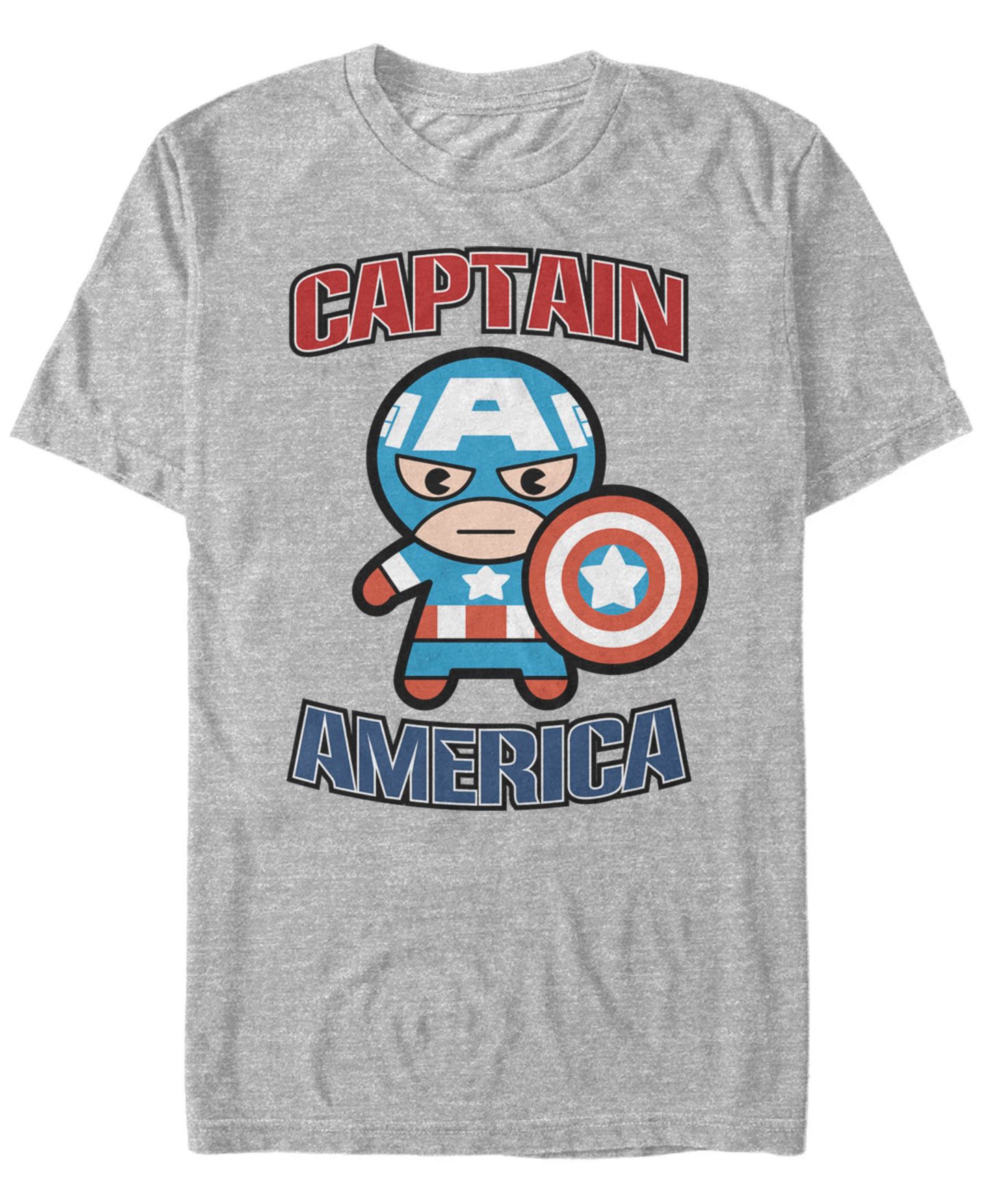 Мужская футболка Fifth Sun Marvel Comic Collection Captain America Kawaii Short Sleeve, цвет: Athletic H — фото 1
