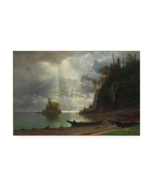 Trademark Global Albert Bierstadt Island In The Lake Canvas Art In Multi