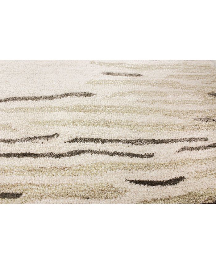 Mink CLOSEOUT! Kona Border Area Rug, 7'9" x 9'9" Rug Macy's