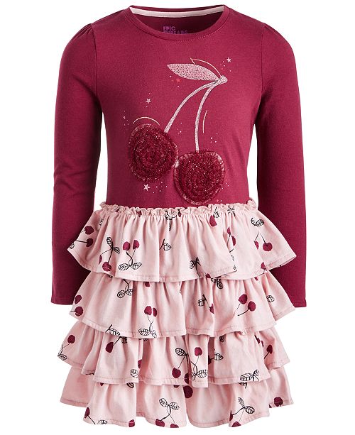 Epic Threads Toddler Girl Tiered Cherry Dress Created For Macy S
