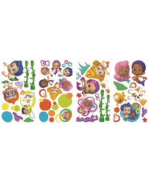 York Wallcoverings Bubble Guppies Peel And Stick Wall Decals Reviews All Wall Decor Home Decor Macy S
