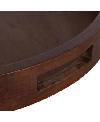 Hutton Round Wood Tray - 18.25" x 18.25"