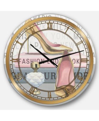 Designart Posh and Luxe Oversized Metal Wall Clock - Macy's