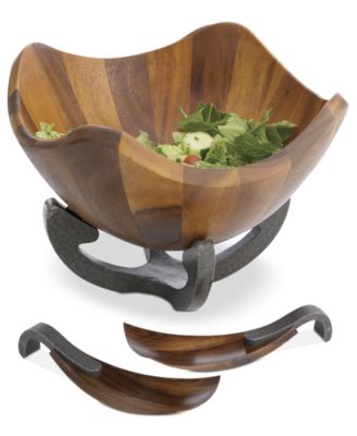 Nambé - Anvil Salad Bowl and Servers