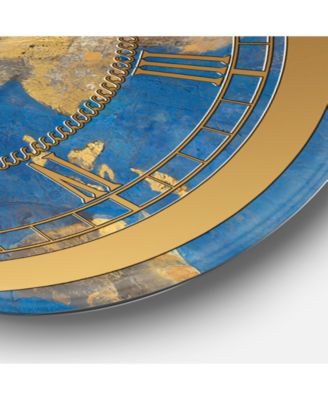 Designart Glam Oversized Metal Wall Clock