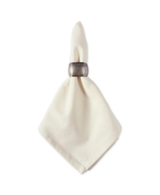 Textured Square Napkin Ring, Set of 6