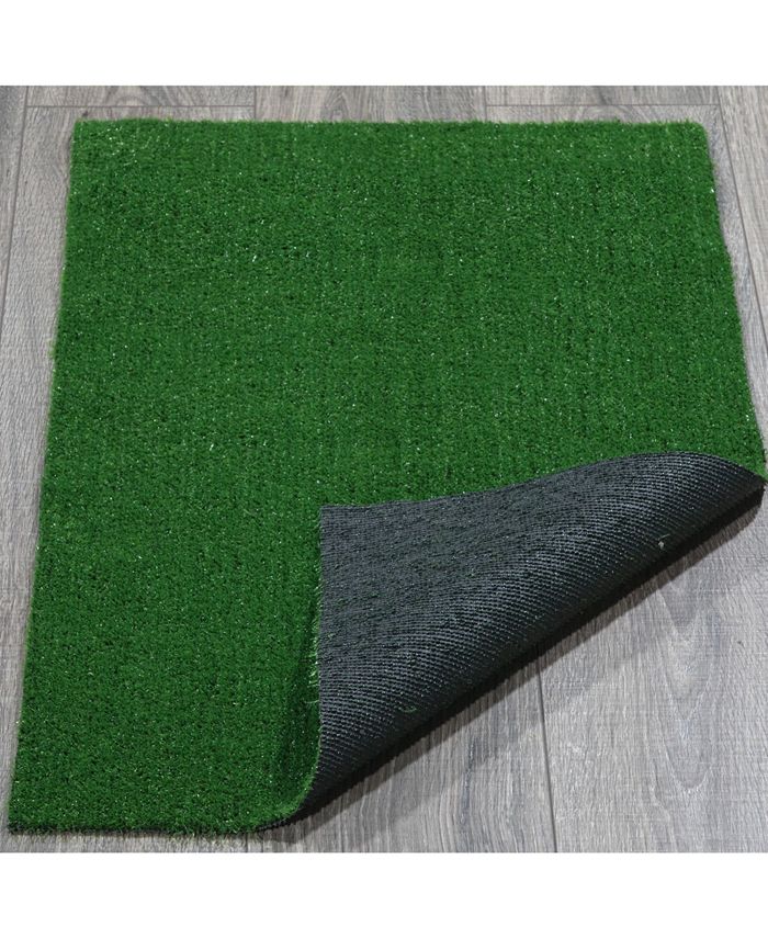 Ottomanson Evergreen Collection Indoor/Outdoor Artificial Grass, 20" x