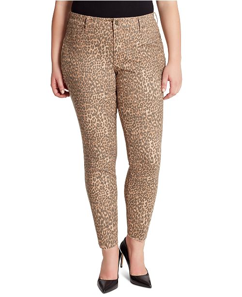 Jessica Simpson Trendy Plus Size Kiss Me Animal Print Super