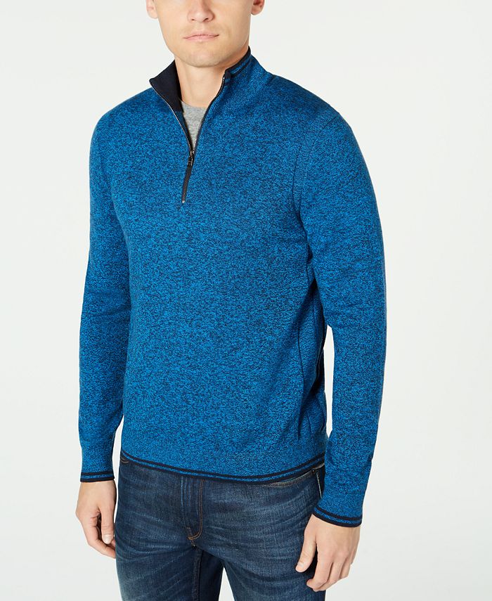 Michael Kors Men's Quarter-Zip Sweater, Created for Macys & Reviews -  Sweaters - Men - Macy's