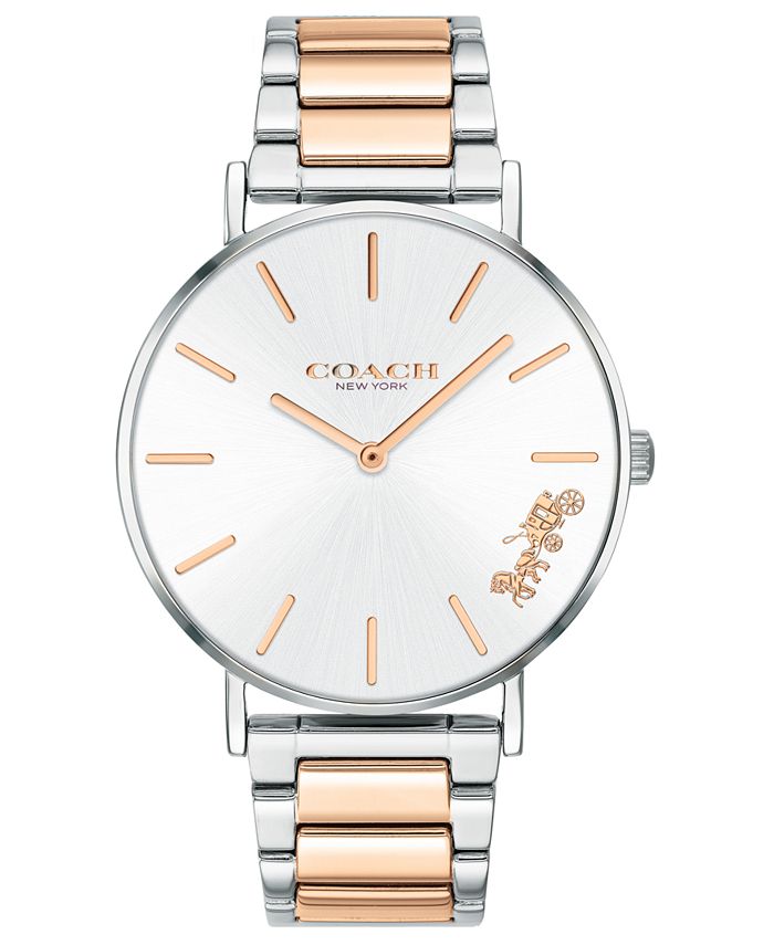 COACH - Women's Perry Two-Tone Stainless Steel Bracelet Watch 36mm