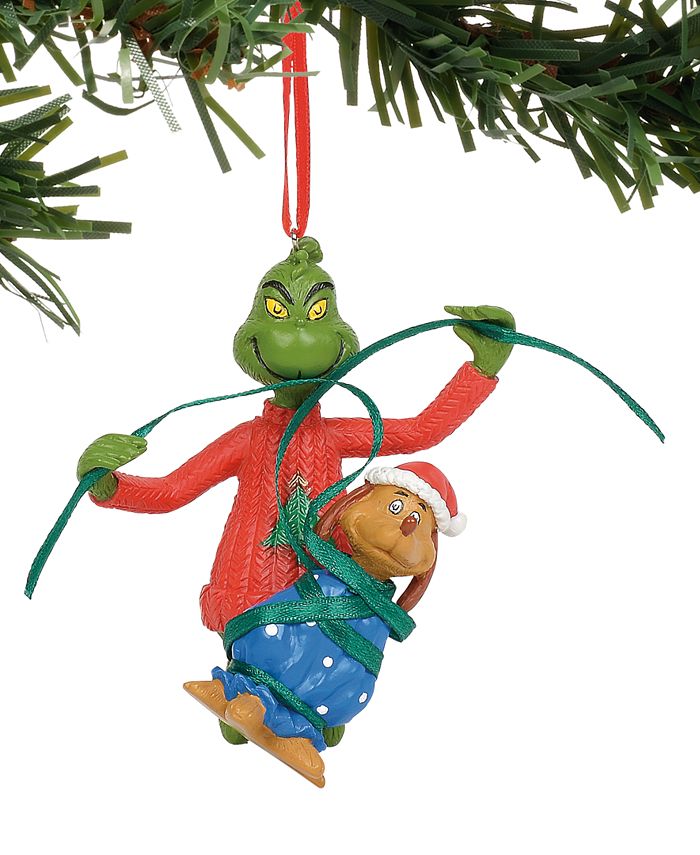 Department 56 Disney Grinch wrapping Max Ornament Macy's