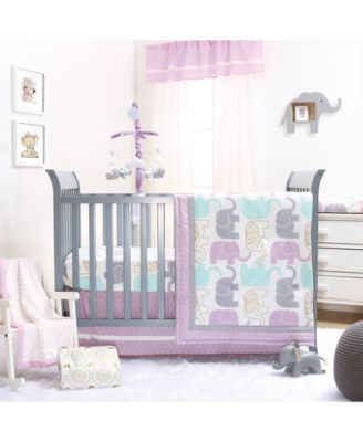 lilac crib sheet
