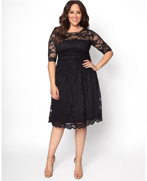 Kiyonna Women S Plus Size Luna Lace Dress Reviews Dresses
