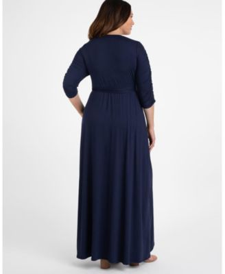 Plus Size Meadow Dream Maxi Wrap Dress