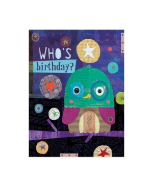 Trademark Global Holli Conger Night Owl Birthday Canvas Art In Multi