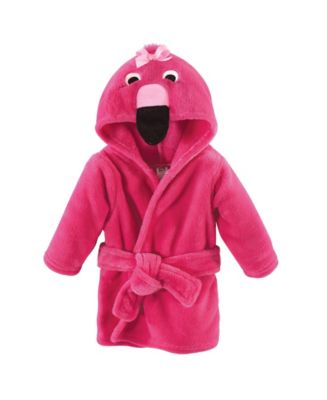 Hudson Baby Plush Bathrobe, Flamingo, 0-9 Months - Macy's