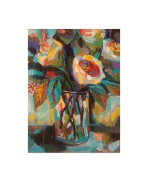Trademark Global Jeanette Vertentes Stained Glass Floral Canvas Art In Multi