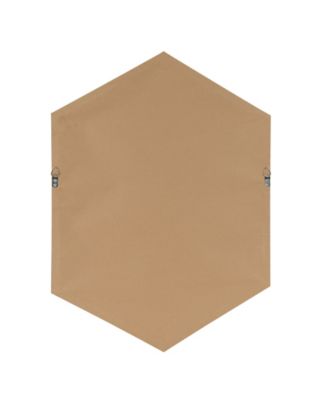 Rhodes Framed Hexagon Wall Mirror - 22" x 31"
