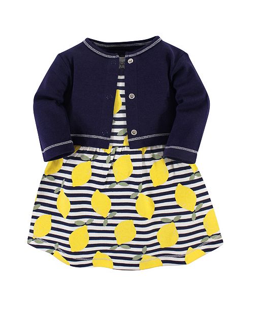 Touched By Nature Organic Cotton Dress And Cardigan Set