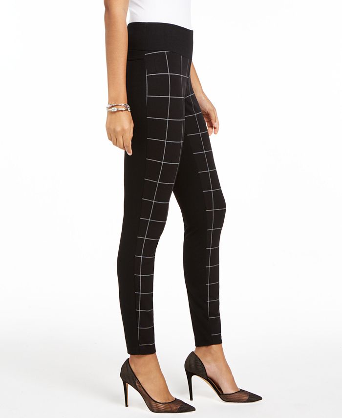 Inc Windowpane Bootcut Pants Black Size 18 main image 1