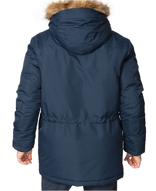 Hawke & Co. Outfitter Men's Big & Tall Long Snorkel Parka with Faux Fur ...