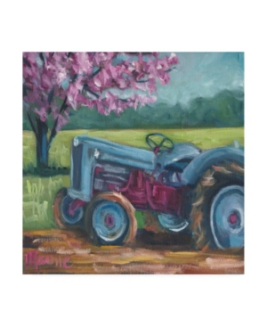 Trademark Global Marnie Bourque Tractor Spring Canvas Art In Multi
