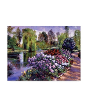 Trademark Global David Lloyd Glover Promise Of Spring Garden Path Canvas Art In Multi