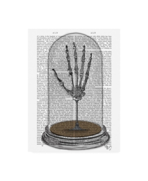 Trademark Global Fab Funky Skeleton Hand In Bell Jar Canvas Art In Multi