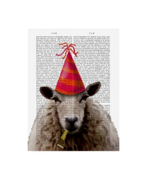 Trademark Global Fab Funky Party Sheep Canvas Art In Multi