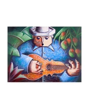 Trademark Global Oscar Ortiz Musicians Guitar 2 Canvas Art In Multi