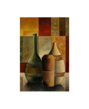 Trademark Global Pablo Esteban Vases Over Geometry 1 Canvas Art In Multi