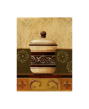 Trademark Global Pablo Esteban Ornate Jar Over Lines 1 Canvas Art In Multi