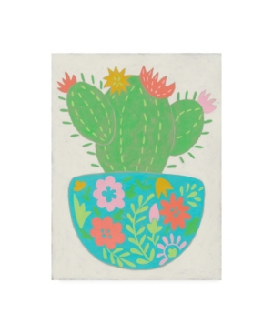 Trademark Global Chariklia Zarris Happy Cactus Iv Canvas Art In Multi