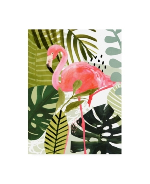 Trademark Global Victoria Borges Flamingo Forest I Canvas Art In Multi
