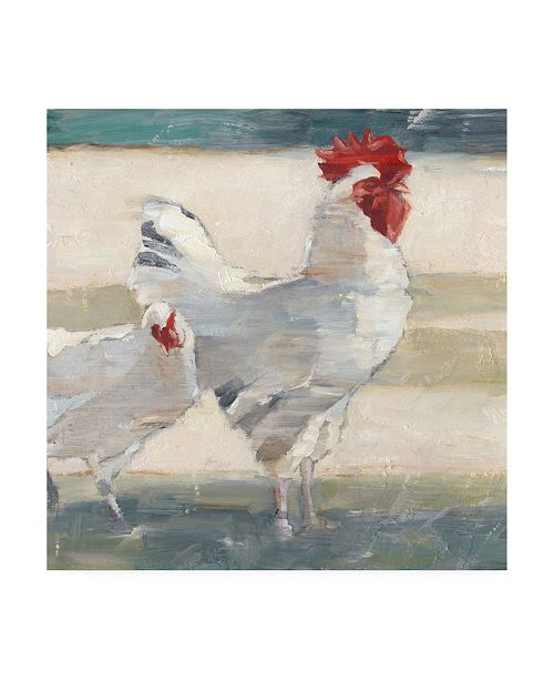 Trademark Global Ethan Harper Chicken Yard I Canvas Art 19 5 X