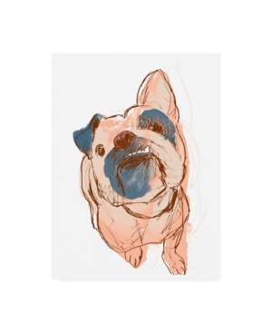 Trademark Global June Erica Vess Dog Portrait Bobo Canvas Art In Multi