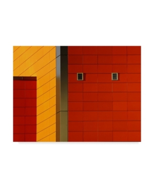 Trademark Global Anna Niemiec The Wall Red Yellow Canvas Art In Multi