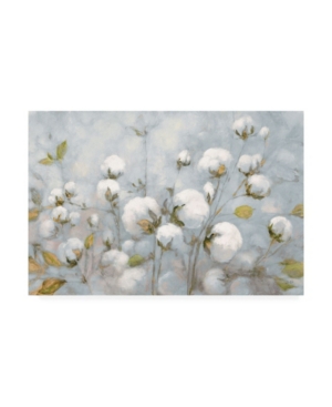 Trademark Global Julia Purinton Cotton Field Blue Gray Canvas Art In Multi