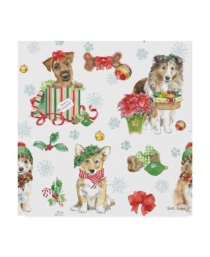 Shop Trademark Global Beth Grove Holiday Paws Step 03a Canvas Art In Multi