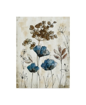 Trademark Global Silvia Vassileva Botanical Trio Ii Neutral Crop Canvas Art In Multi