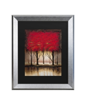 Trademark Global Masters Fine Art Serenade In Red Matted Framed Art In Multi
