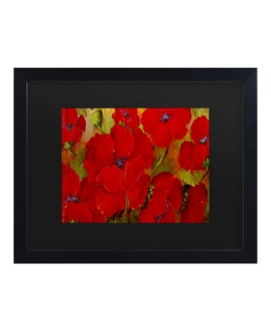 Trademark Global Masters Fine Art Poppies Matted Framed Art In Multi