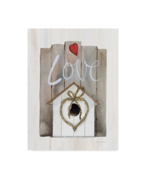 Kathleen Parr Mckenna Rustic Valentine Birdhouse Canvas Art - 20