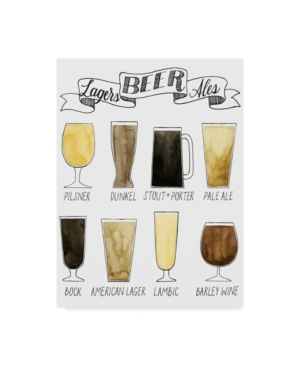 Trademark Global Grace Popp Beer Info Graphic Canvas Art In Multi
