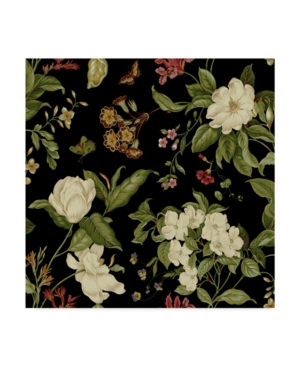 Unknown Garden Floral on Black I Canvas Art - 15