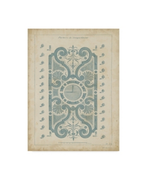 Dezallier Dargenville Garden Design in Blue I Canvas Art - 20